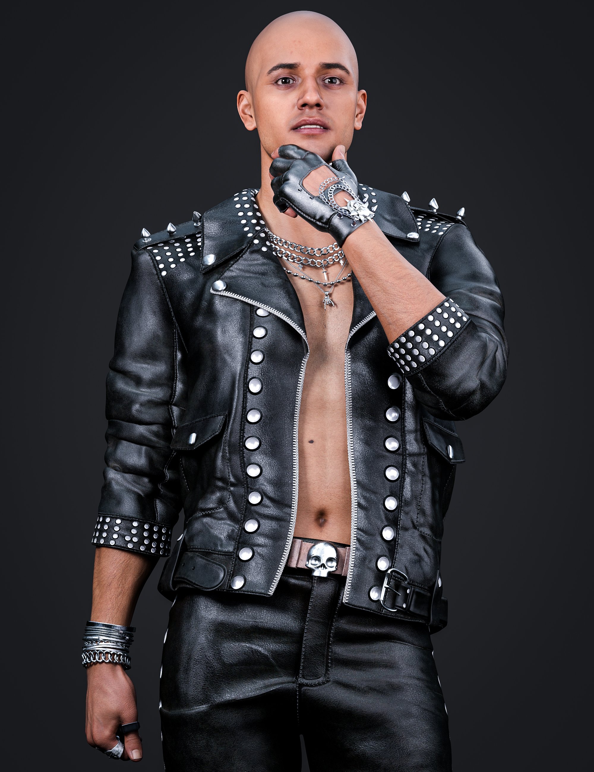 BW Rock Star Blaze Outfit by: Beautyworks, 3D Models by Daz 3D