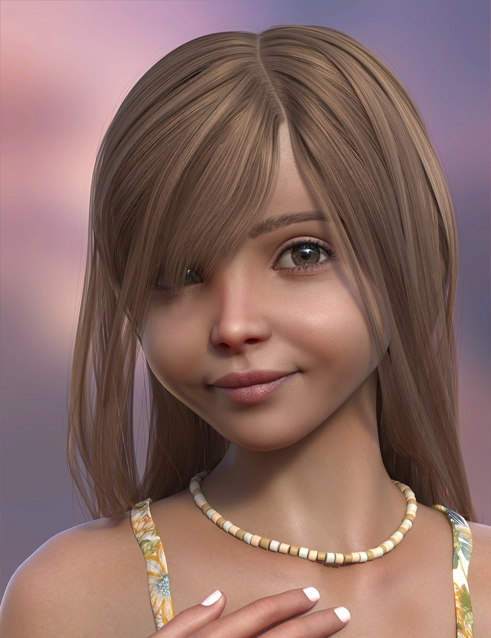 Skyler Female Hair with dForce for Genesis 9 by: 3D Universe, 3D Models by Daz 3D