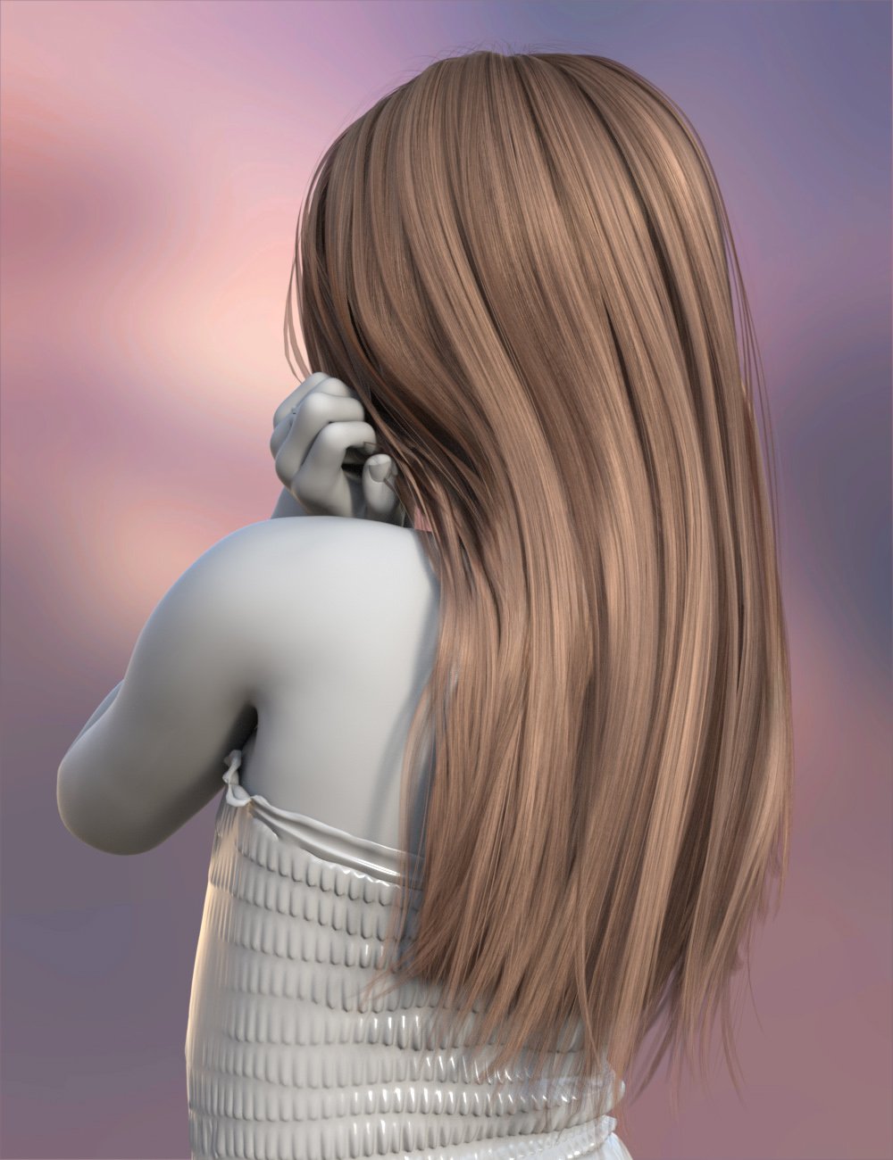 Skyler Female Hair with dForce for Genesis 9 | Daz 3D