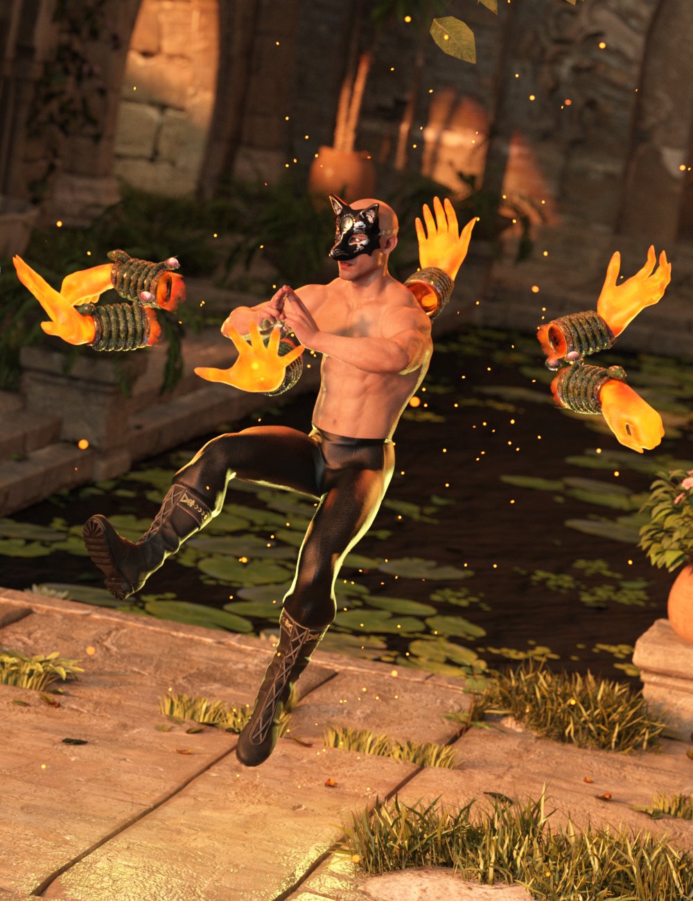 Magic Fighter Poses for Genesis 9