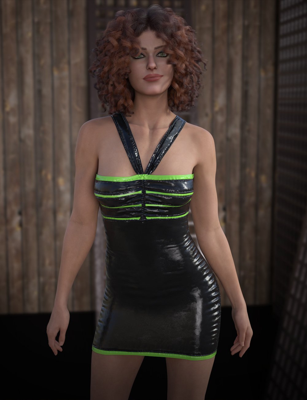 dForce Sass Mini for Genesis 9 and 8 Female by: ~Wolfie~, 3D Models by Daz 3D