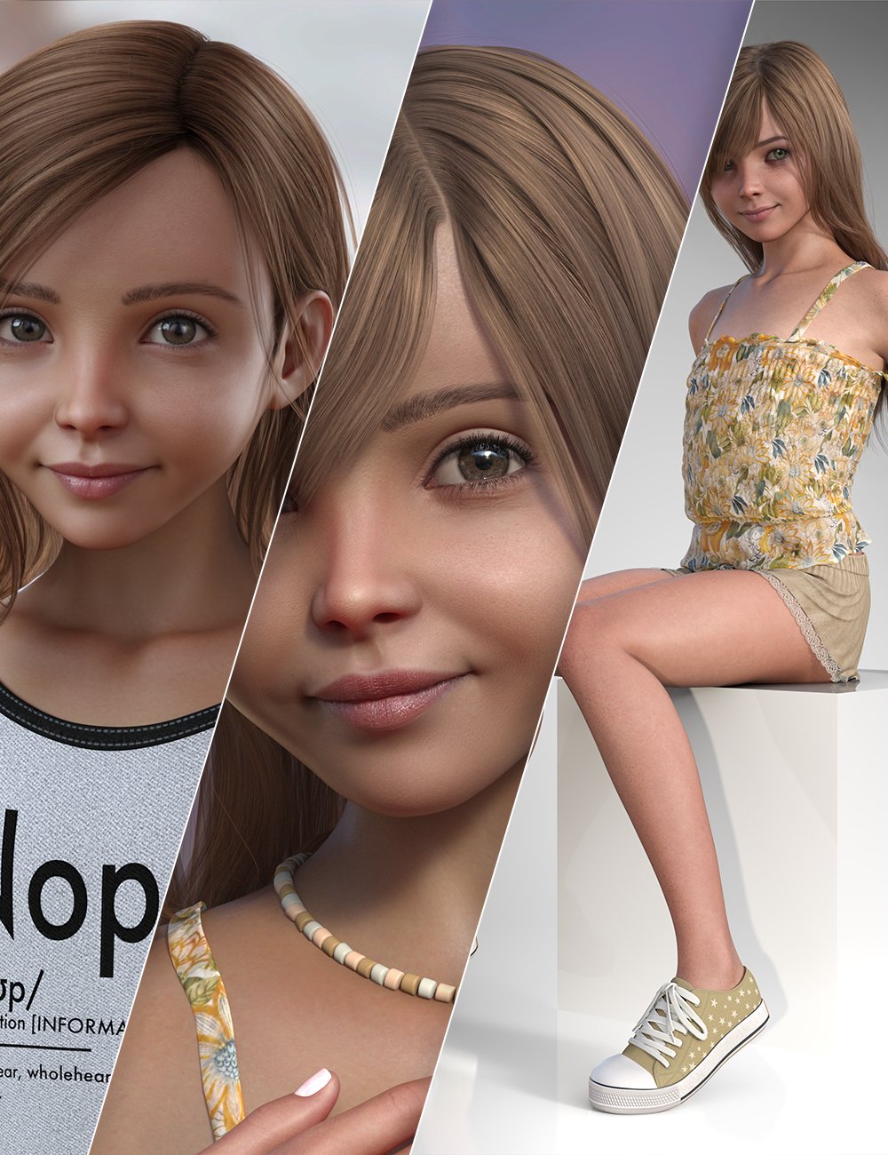 Skyler Female Bundle for Genesis 9 by: 3D Universe, 3D Models by Daz 3D