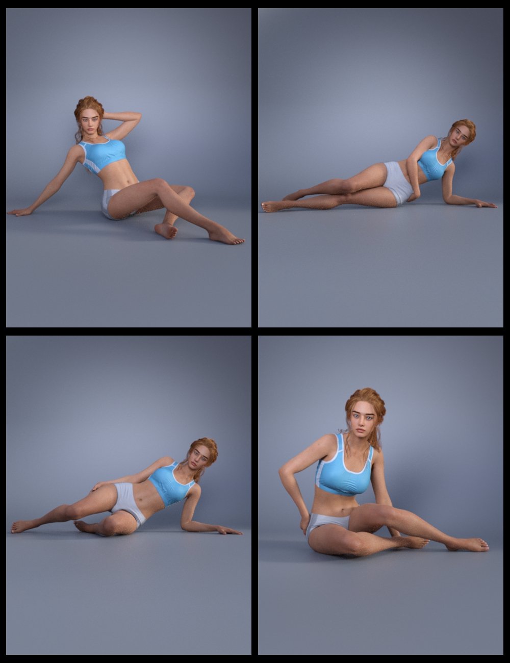 EG Lovely Poses 10 for Genesis 9 by: Ergou, 3D Models by Daz 3D