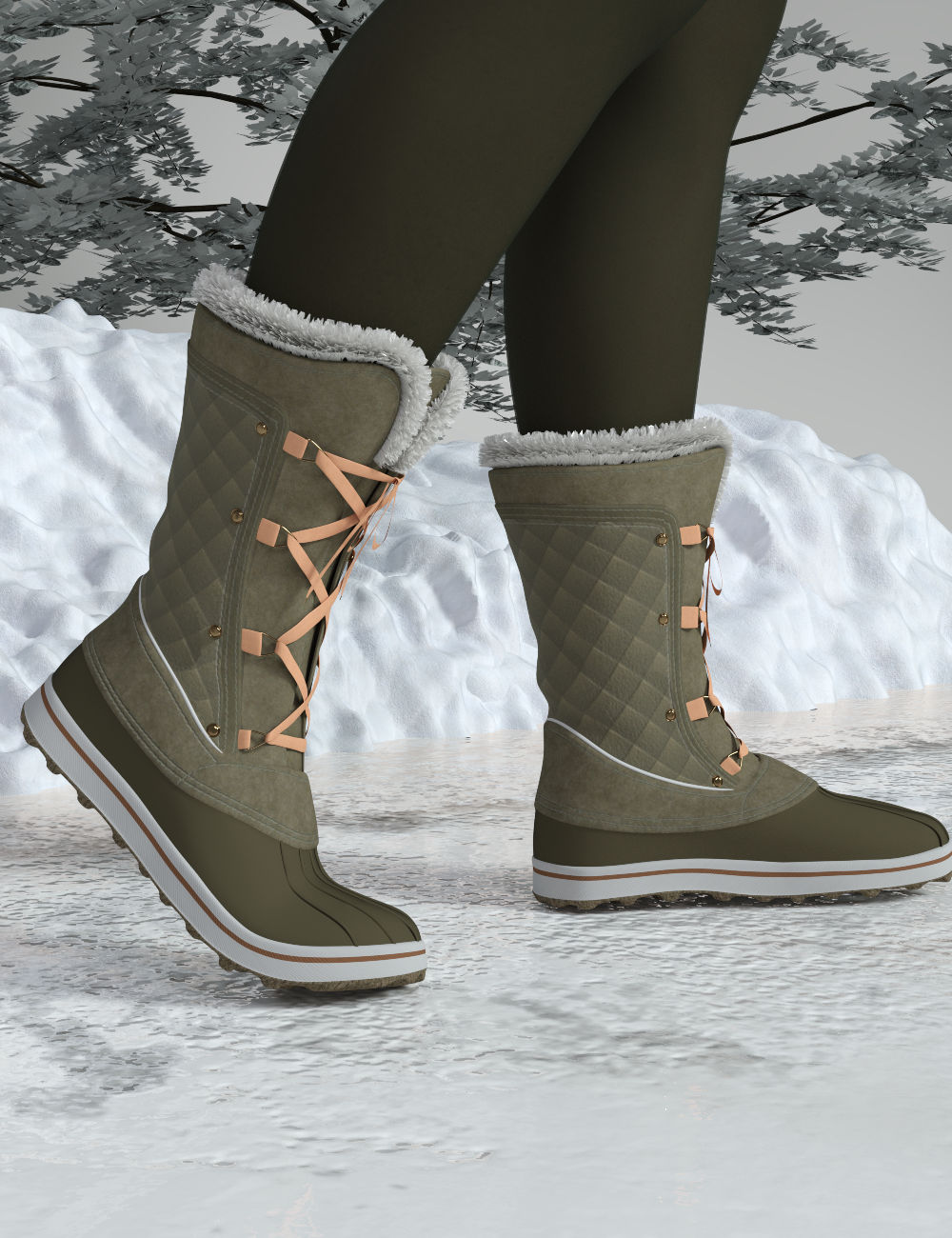 PGWD Snow Boots for Genesis 9