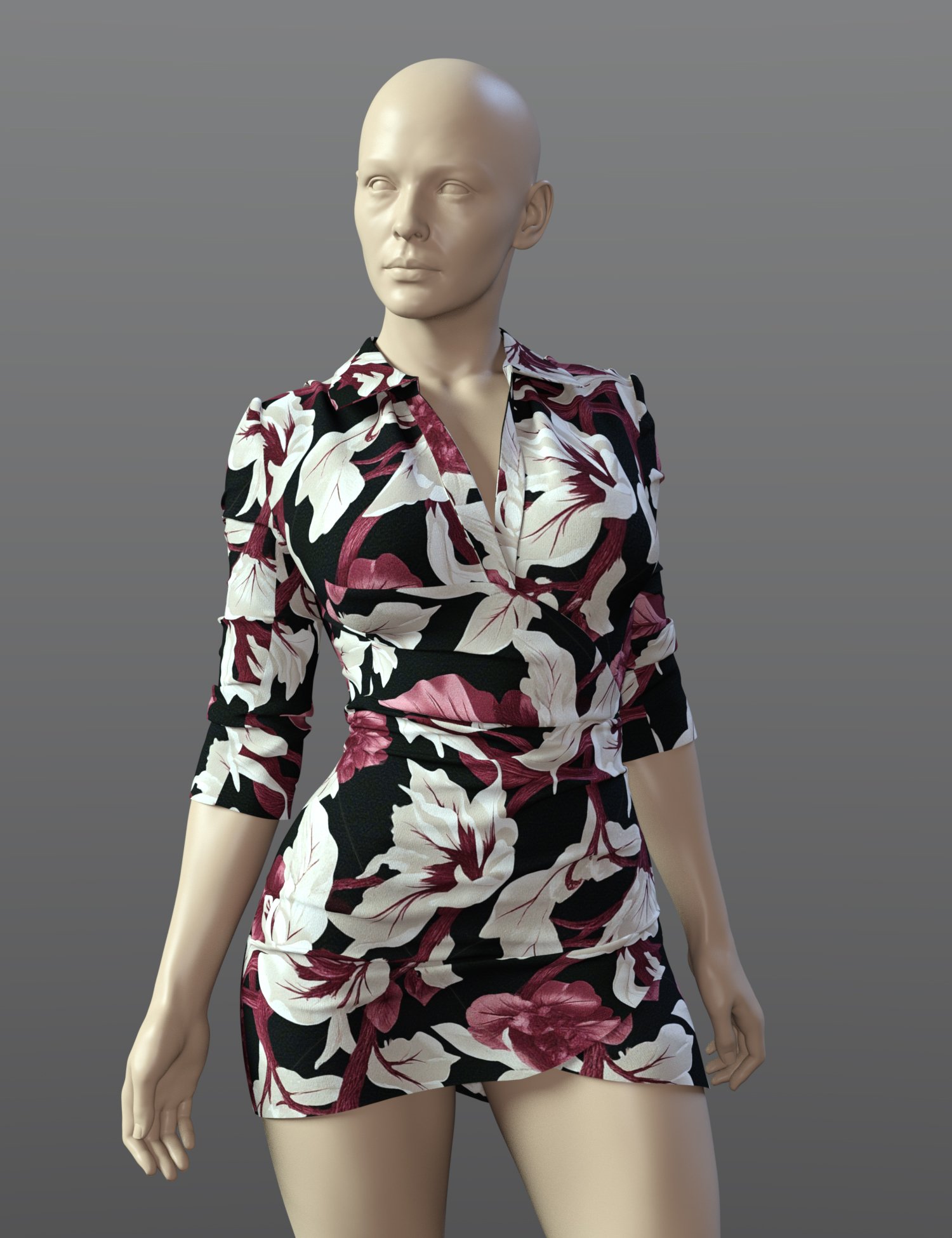 dForce SPR Shirt Dress for Genesis 9