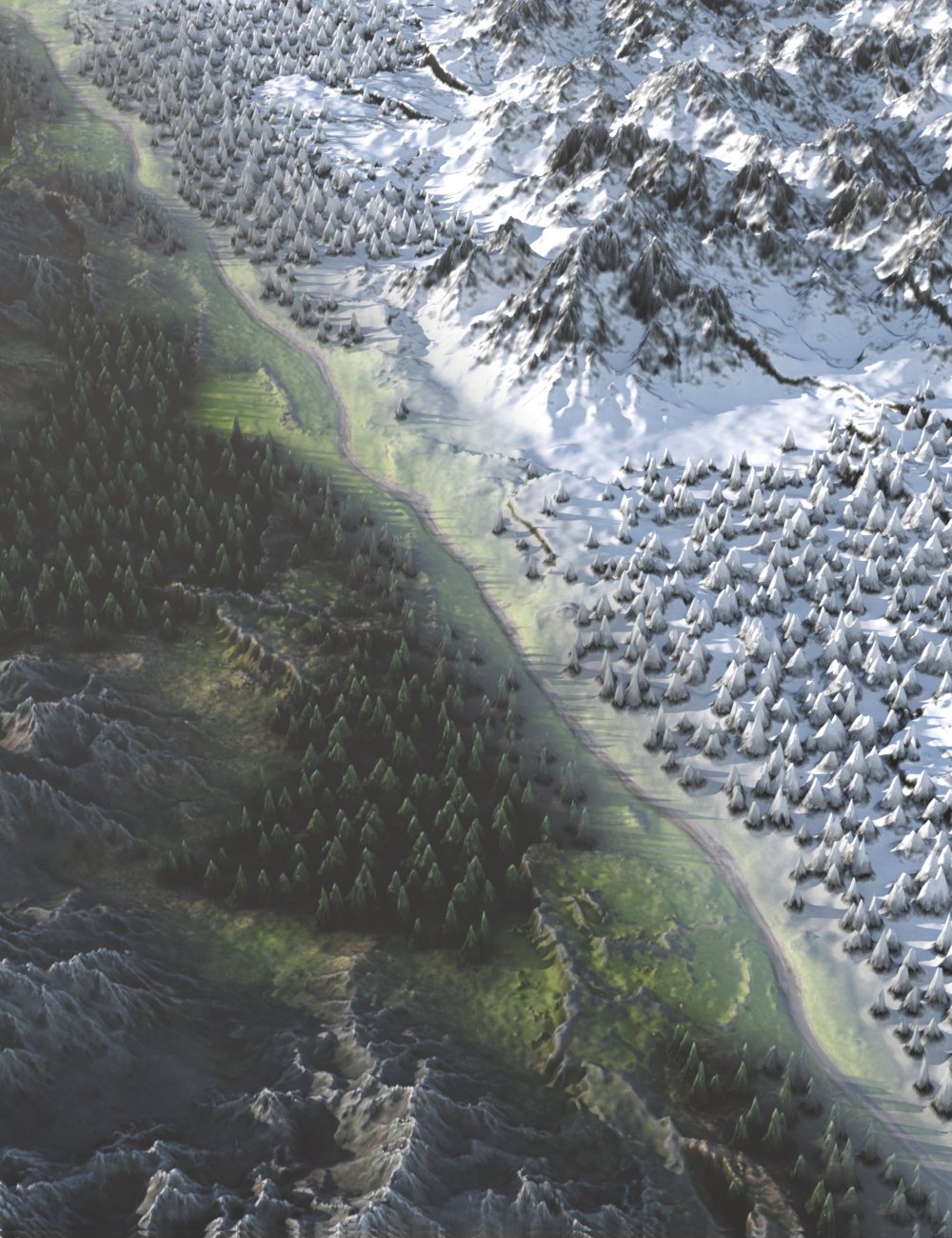 From Above: Mountains And Forests