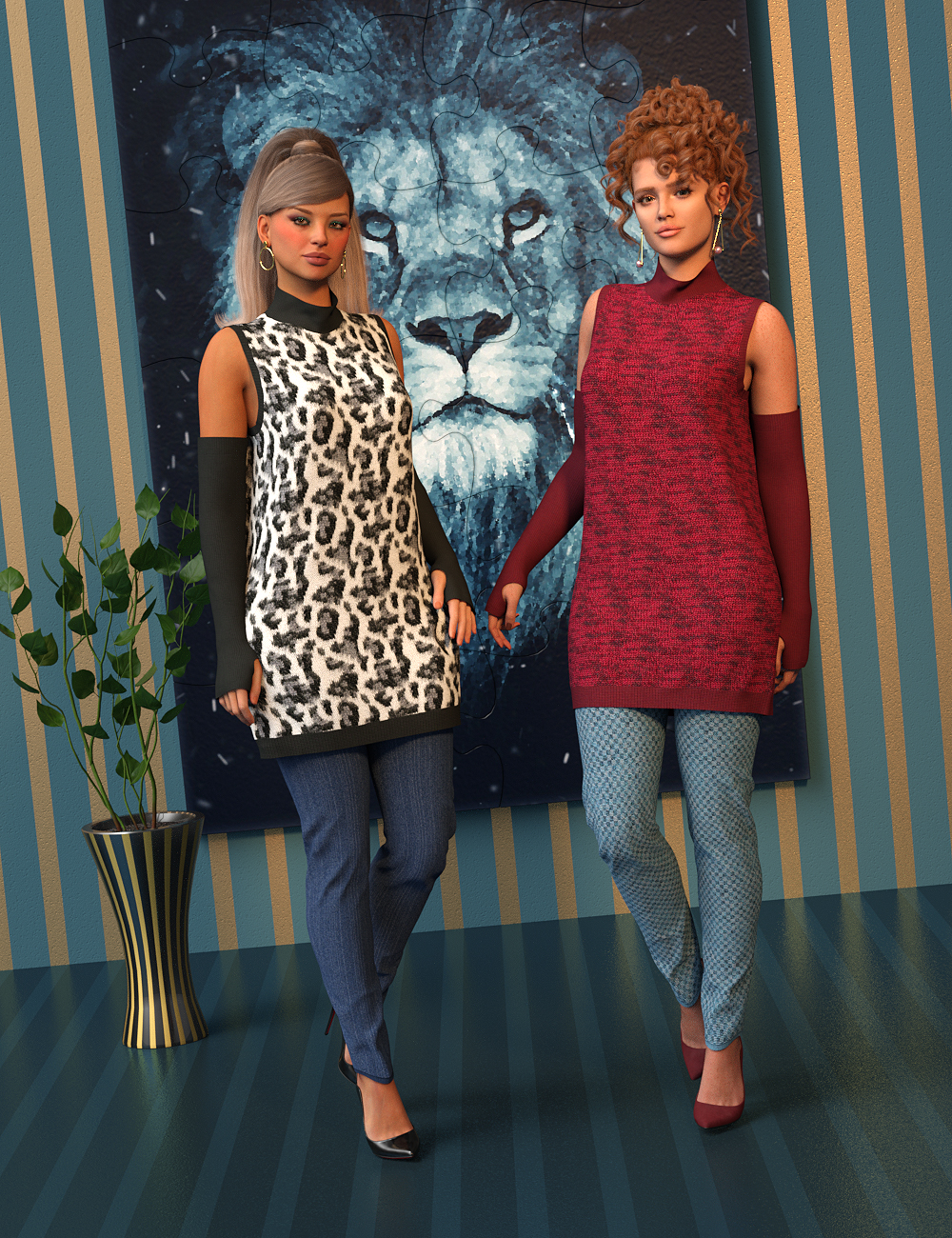 VERSUS – A97 dForce October Outfit Texture Add-On