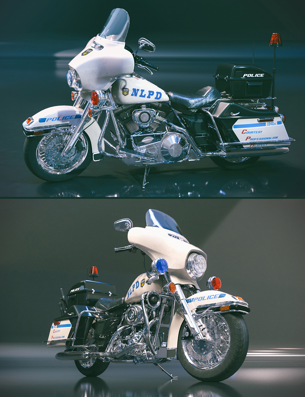 Urban Police Motorcycle