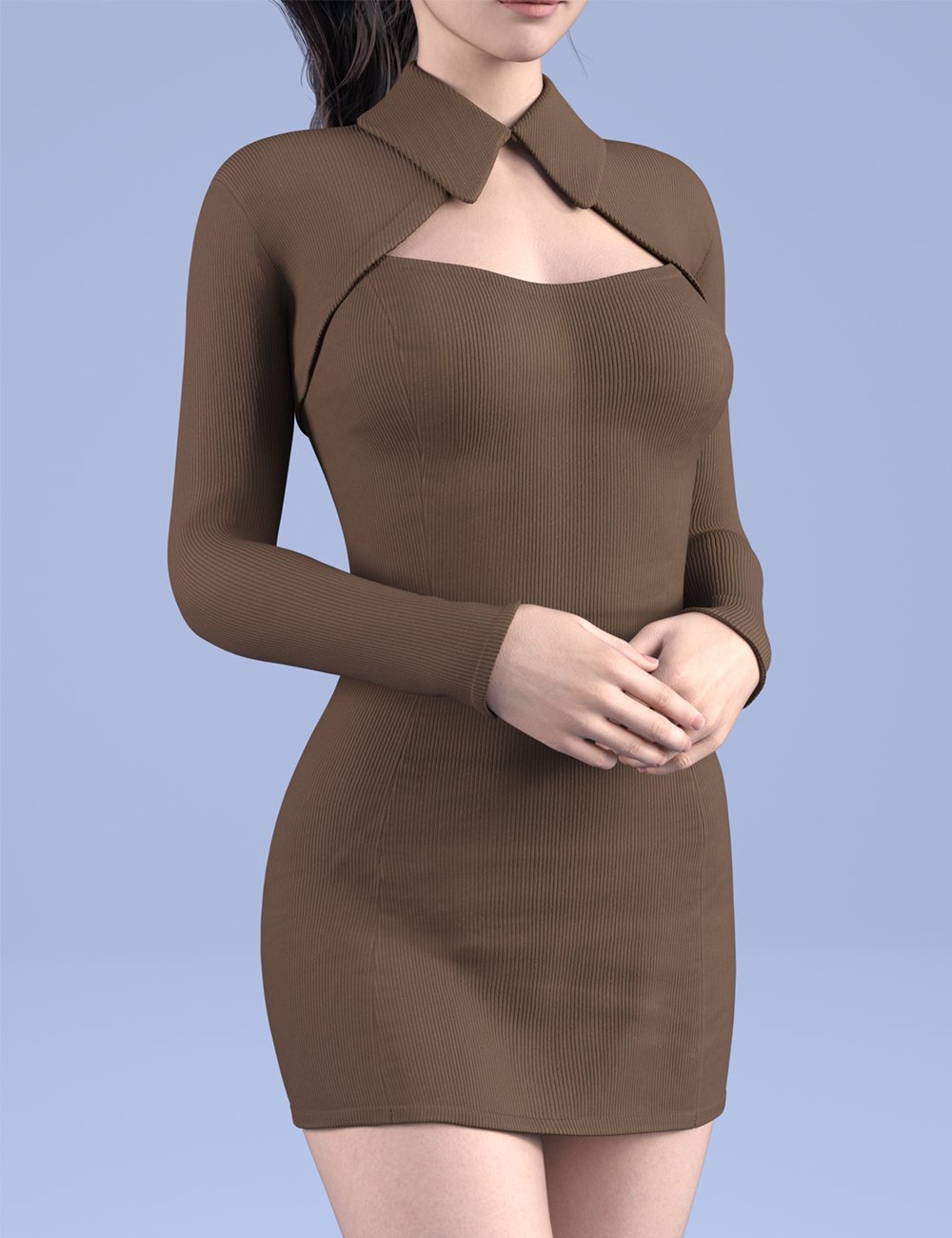 dForce HnC24 Bolero Mini Dress outfit for Genesis 9