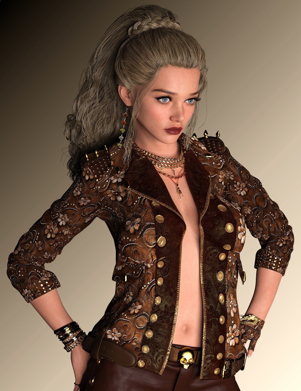 L3D Womans Choice Rock Star Blaze Outfit Add-on