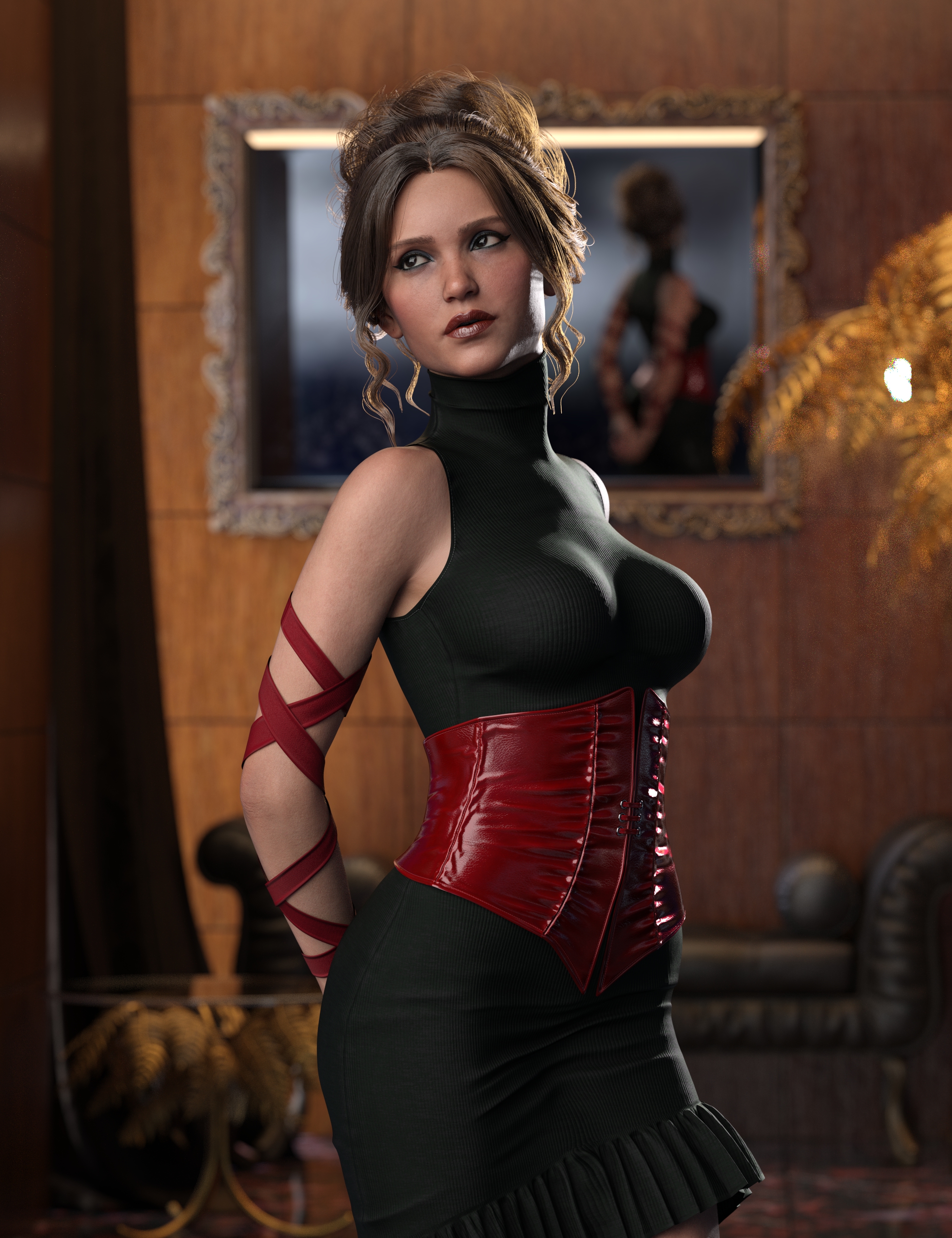 Cecelia 9 Buxom HD Shape Add-On by: , 3D Models by Daz 3D