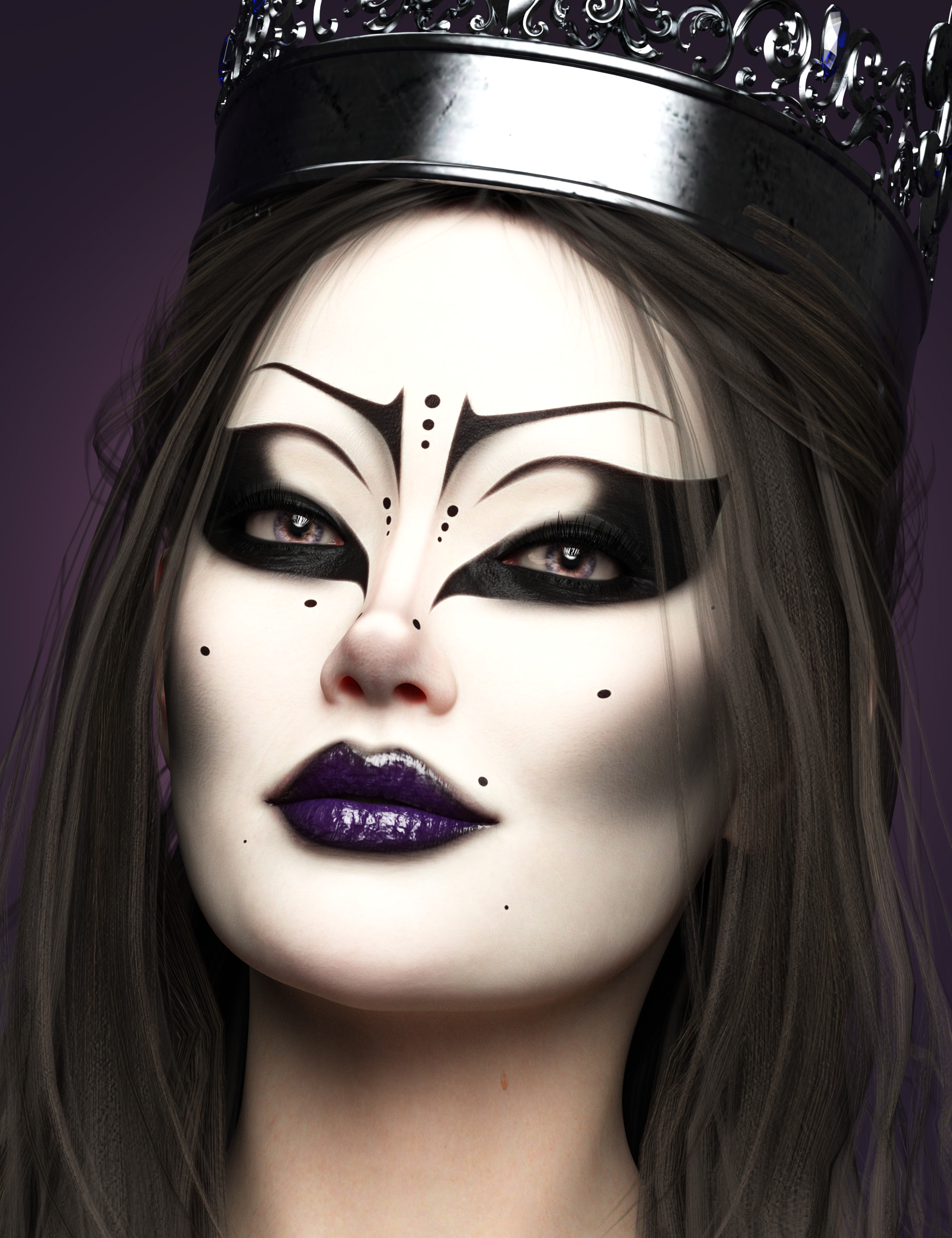 Dark Dahlia LIE Makeup for Genesis 9