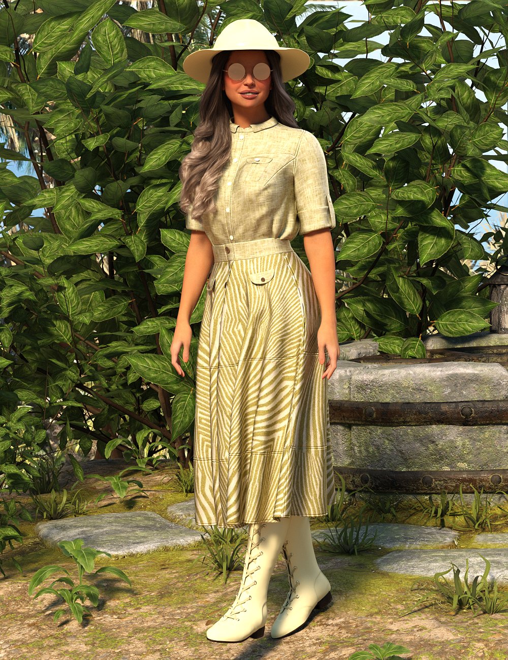 InStyle – dForce Pulp Safari Outfit Texture Add-On