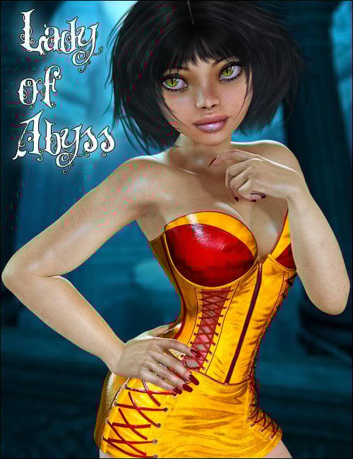 Lady Of Abyss Corset Dress Lady Of Abyss Corset Dress by: 4blueyes, 3D Models by Daz 3D