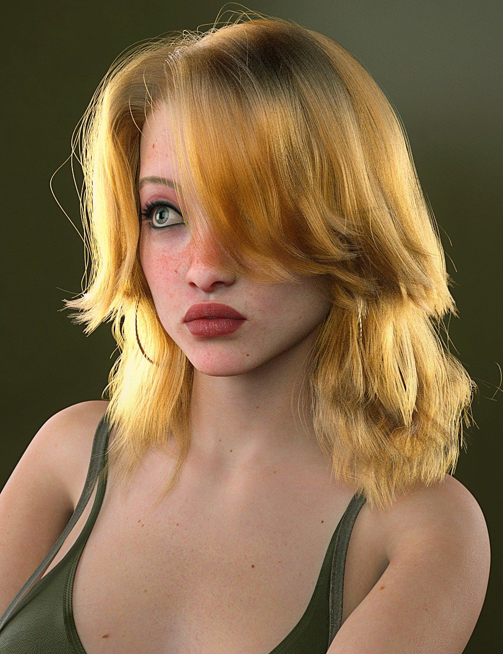 dForce Wolf Cut Hair for Genesis 9