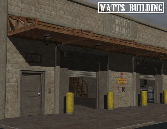 The Watts Building by: Nightshift3D, 3D Models by Daz 3D