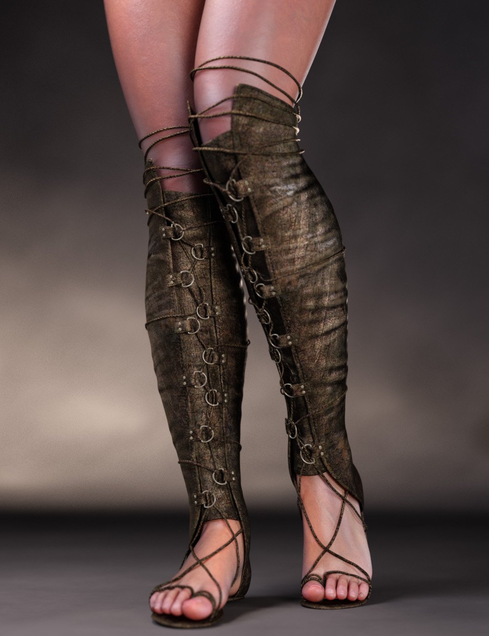 CB Aidah Boots for Genesis 9, 8 and 8.1 Females by: CynderBlue, 3D Models by Daz 3D