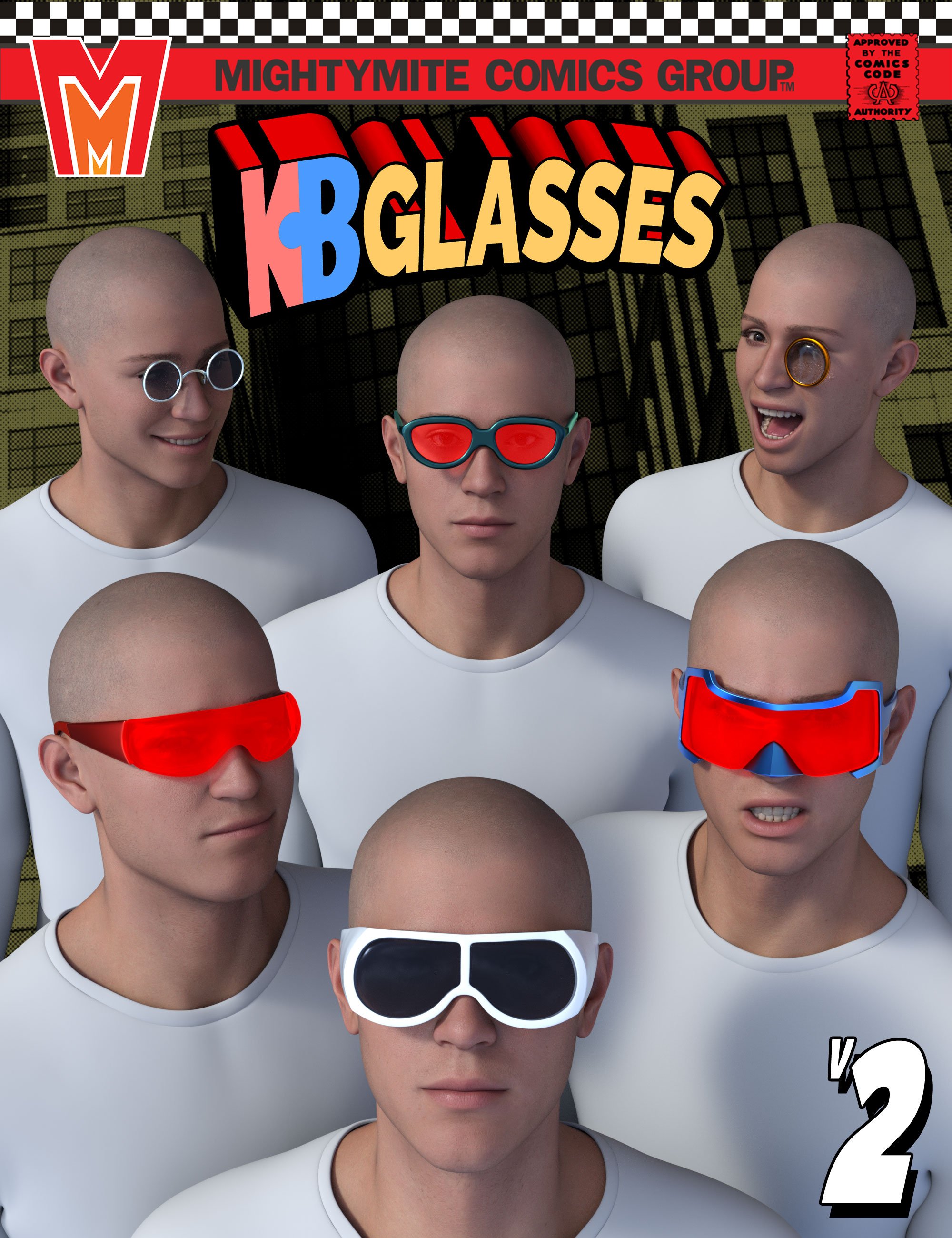 Glasses v002 MMKBProps by: MightyMite, 3D Models by Daz 3D