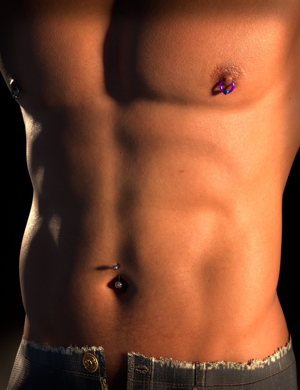 SY Body Piercings With HD Morphs Genesis 9