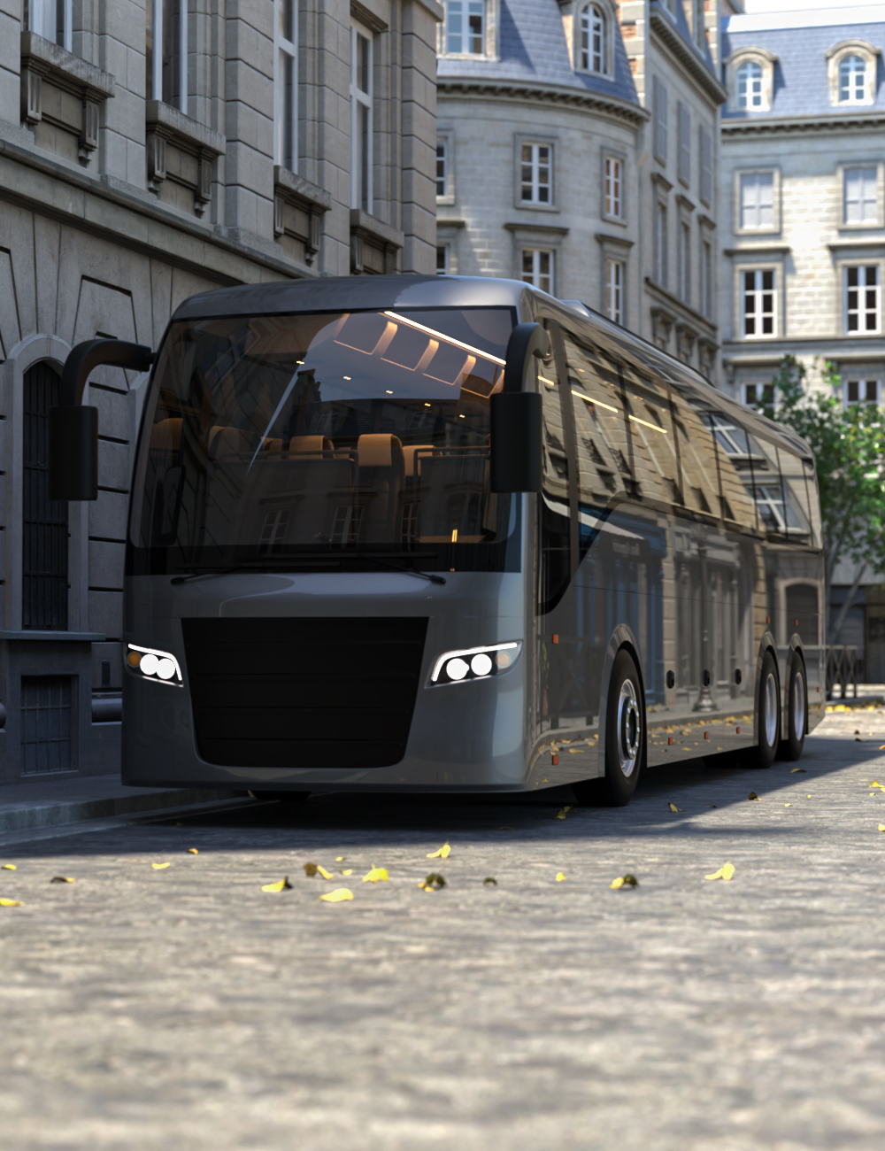PML Coach Bus by: Pinkslip, 3D Models by Daz 3D