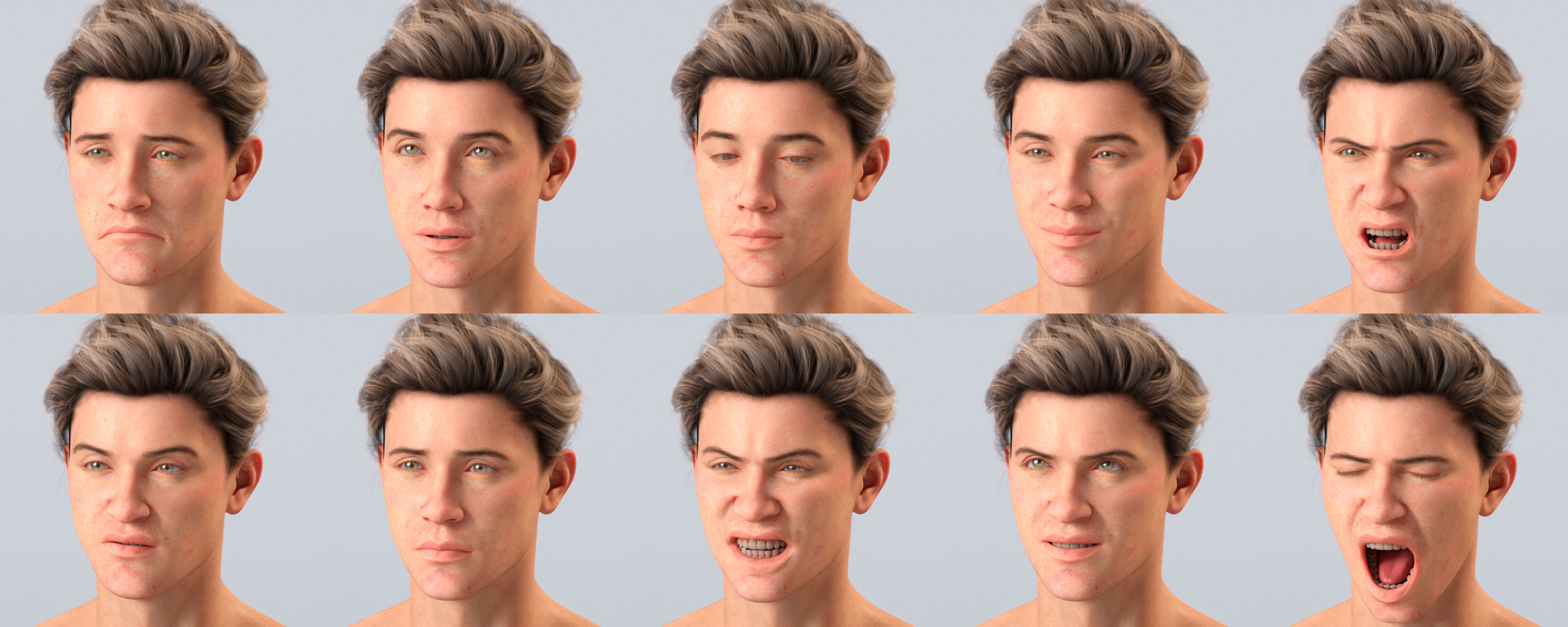 Soul Code Expression 101 Series Mirror Of The Soul Expressions for Genesis 9 | Daz 3D