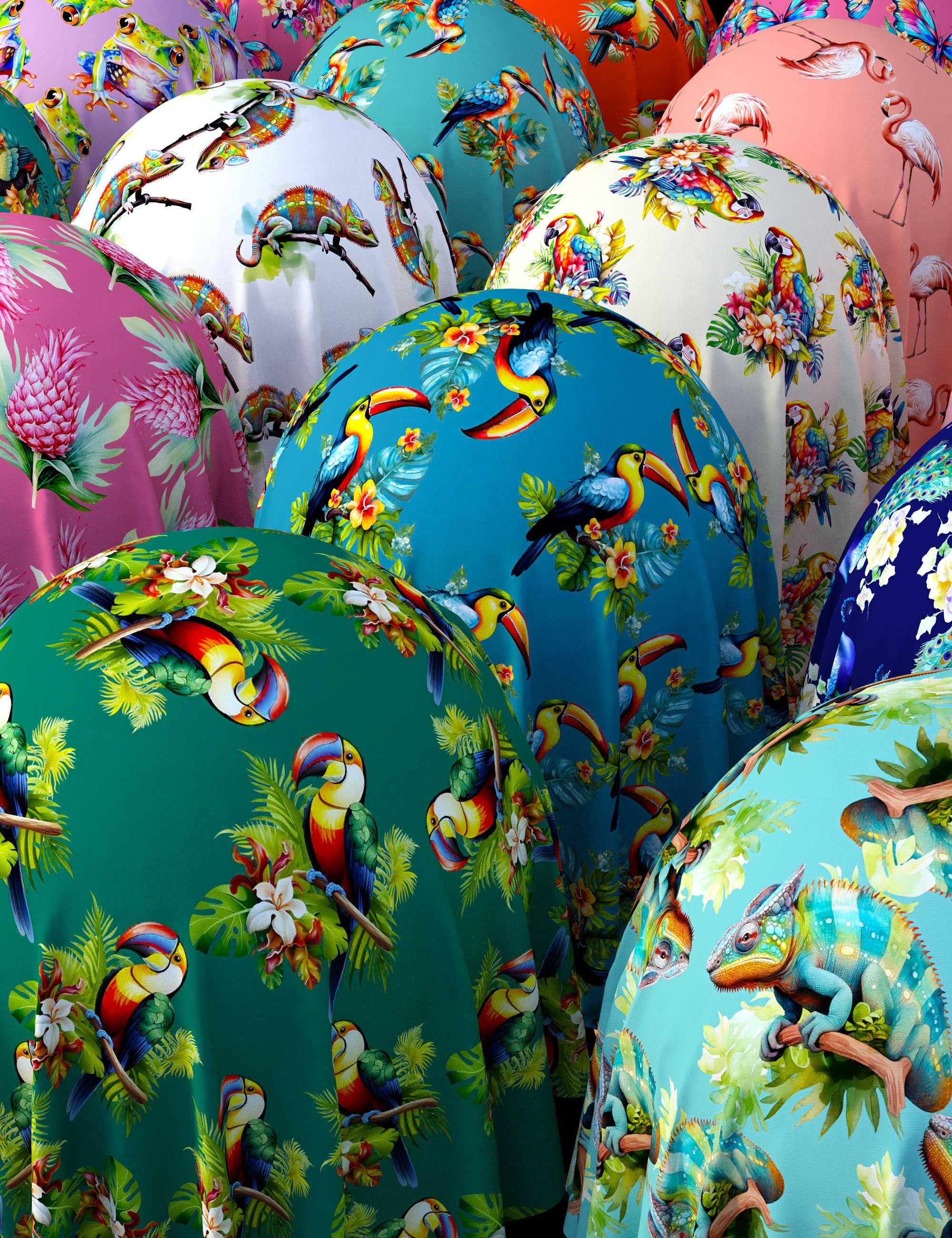 Tropi Fauna Fabric Iray Shaders - MR by: Nelmi, 3D Models by Daz 3D