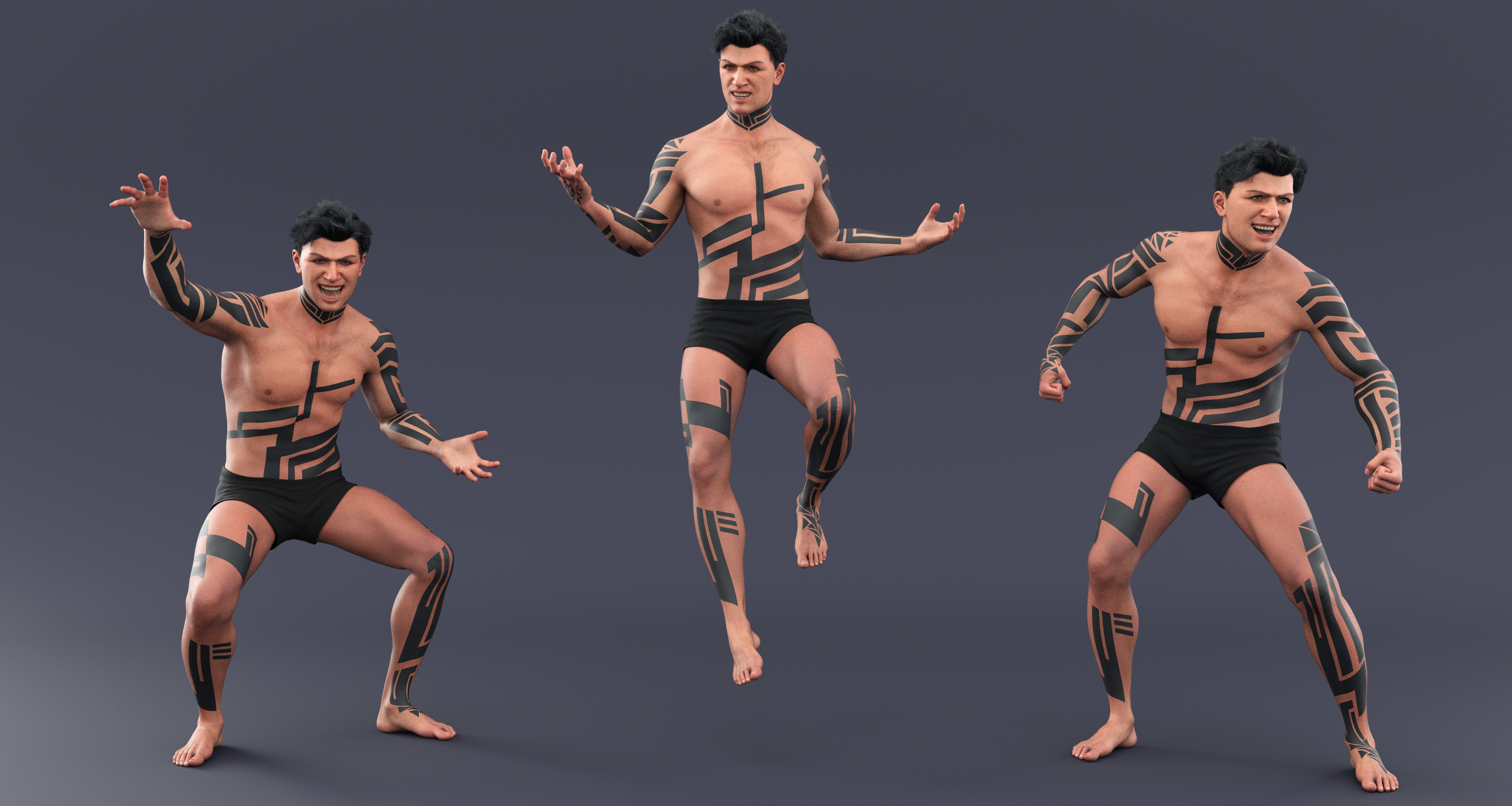 Legacy Of The Evil Poses for Genesis 9 and 8 Male