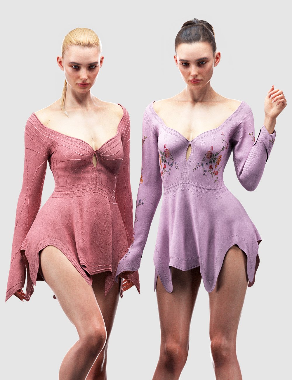 dForce Mythical Dress Textures by: Romeo, 3D Models by Daz 3D