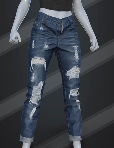 【激安大特価！】 dForce Female 8 and 8.1, 9, Genesis for Jeans Ripped Long SU 本体
