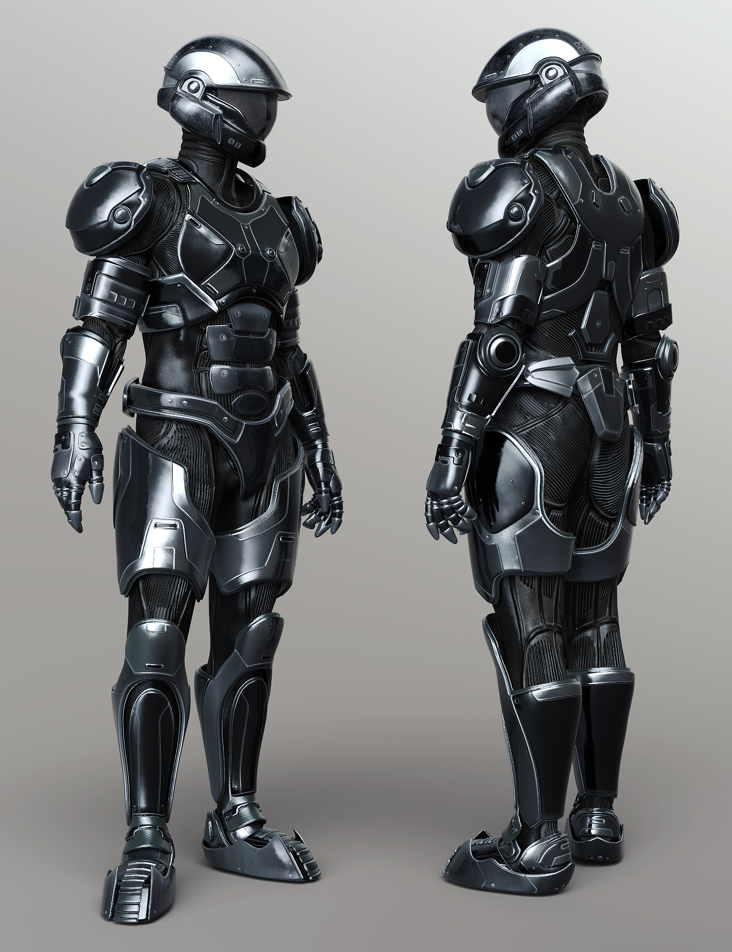 High Tech Cyborg Style Outfit Bundle for Genesis 9