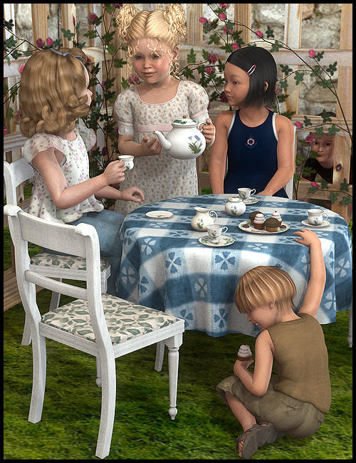 Tea Party for Kids by: JGreenlees, 3D Models by Daz 3D