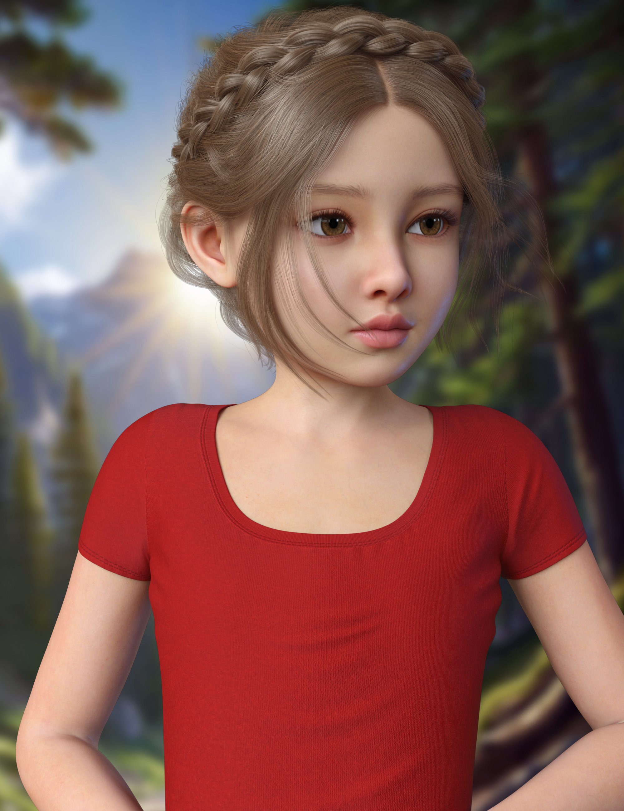 Vo Ava Young HD for Genesis 9 by: VOOTW, 3D Models by Daz 3D