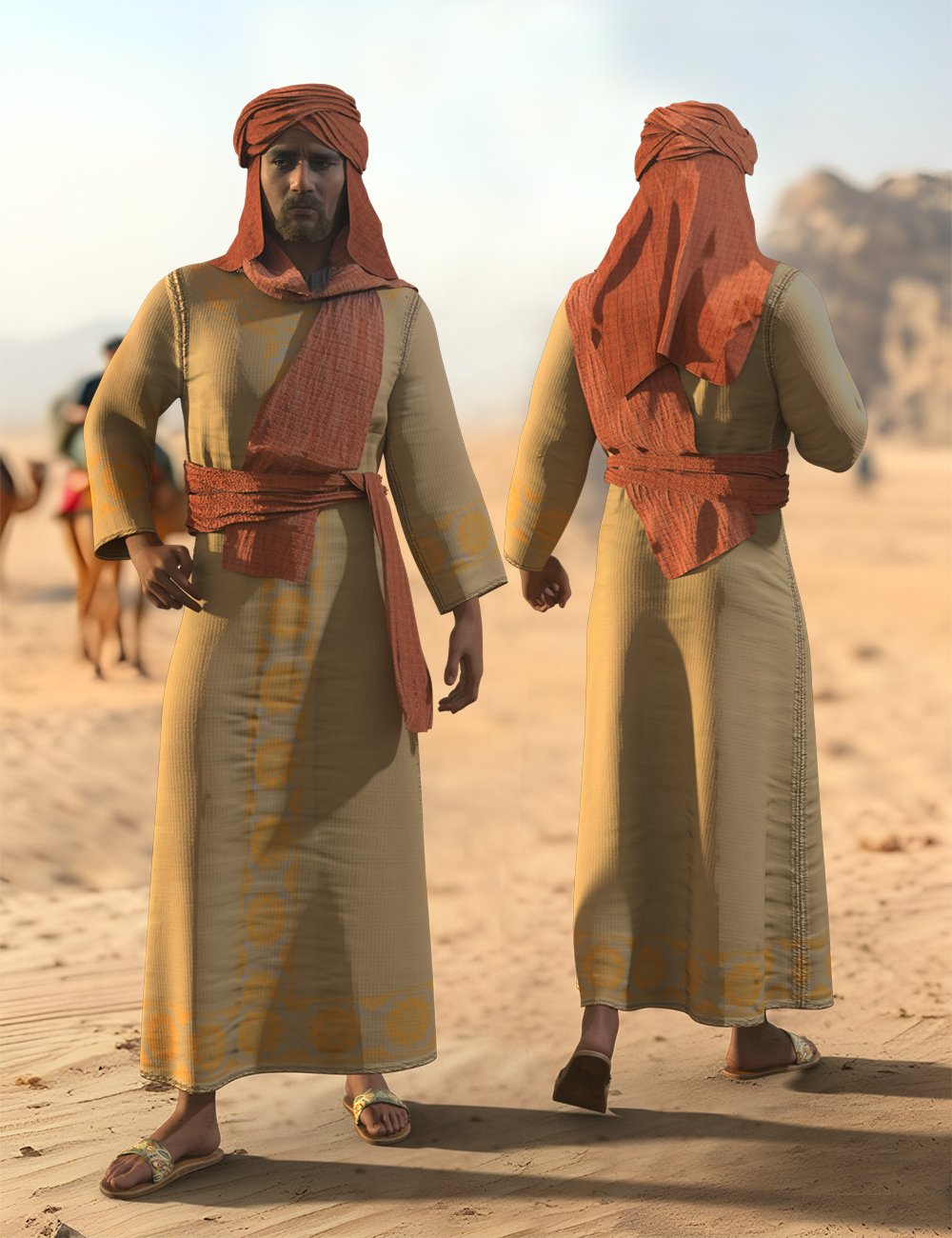 dForce Middle East Desert Outfit for Genesis 9