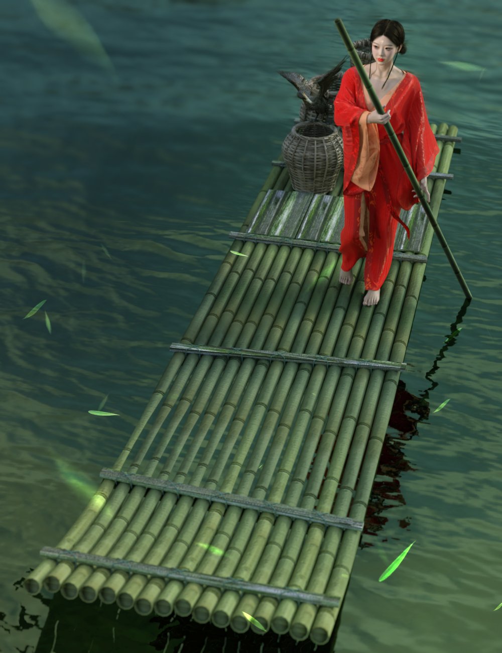 dForce Lala HanFu for Genesis 9