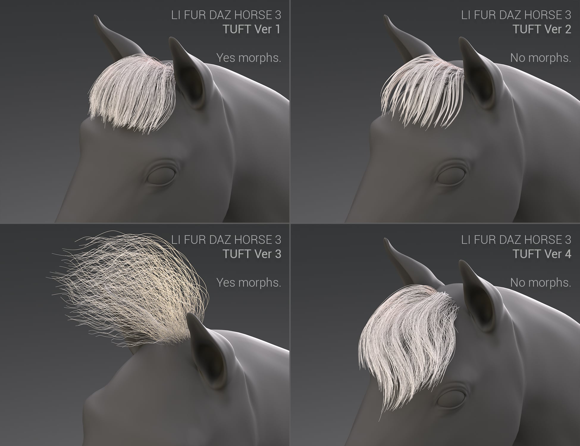 LI FUR for DAZ Horse 3 | Daz 3D