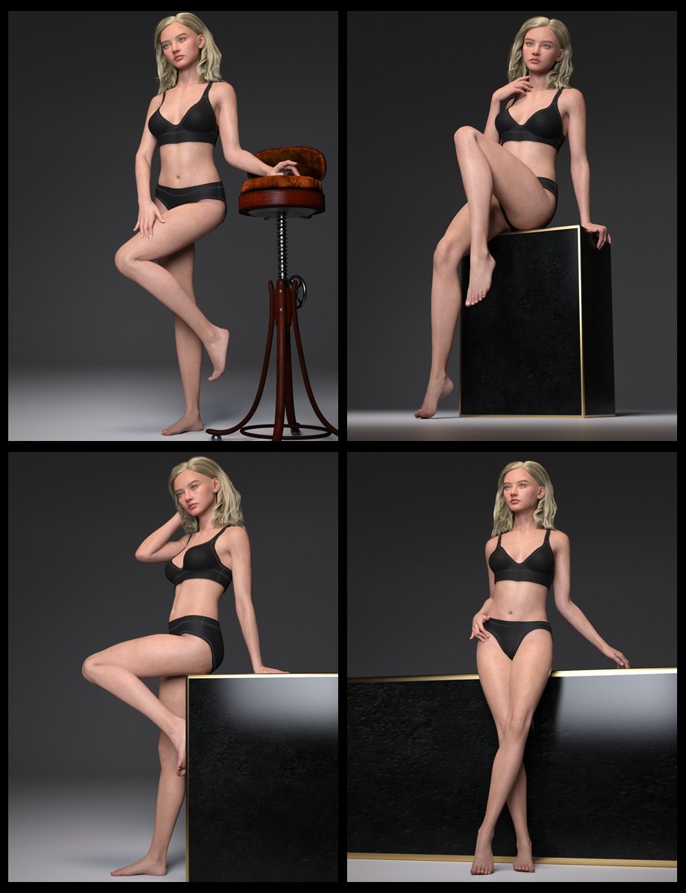 EG Lovely Poses 16 for Genesis 9 by: Ergou, 3D Models by Daz 3D