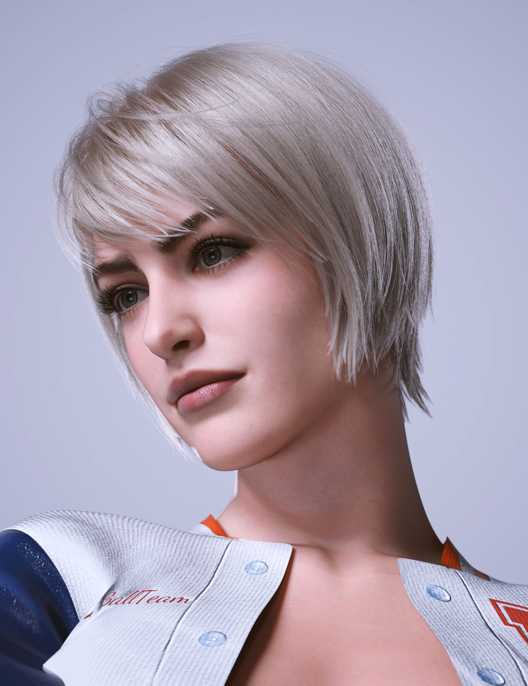 dForce AK Sonsy Hair for Genesis 9 by: Art Ken, 3D Models by Daz 3D