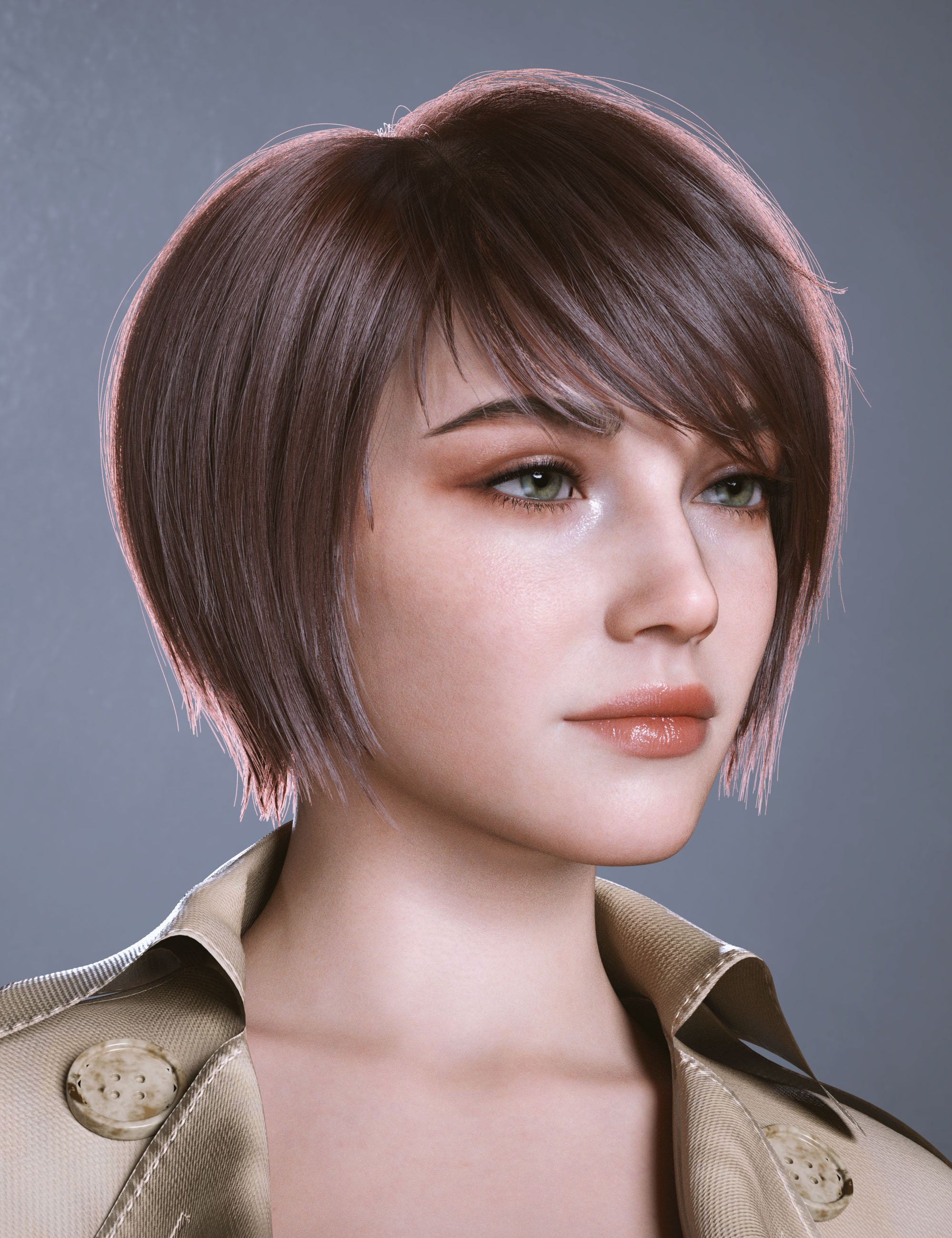 dForce AK Sonsy Hair for Genesis 9