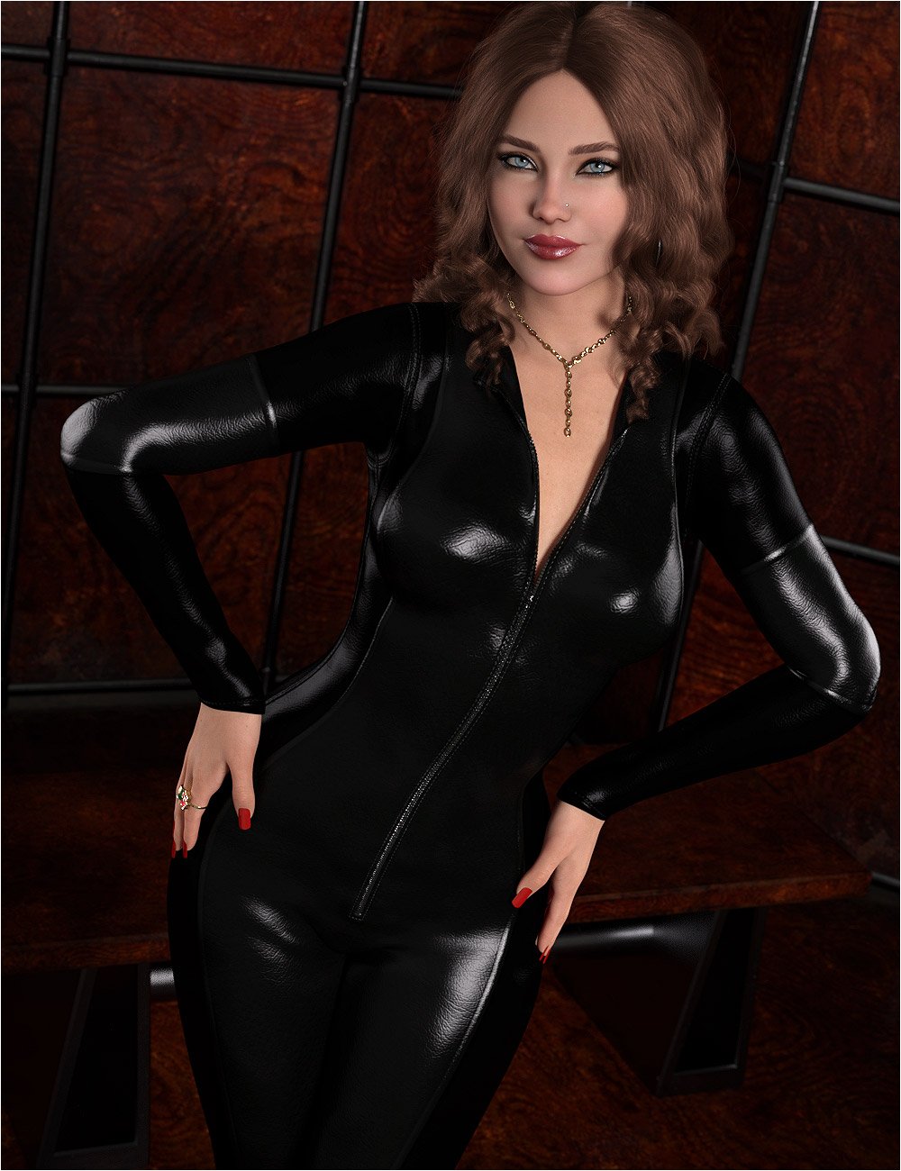 Undeniable Textures for dForce Leather Full Bodysuit