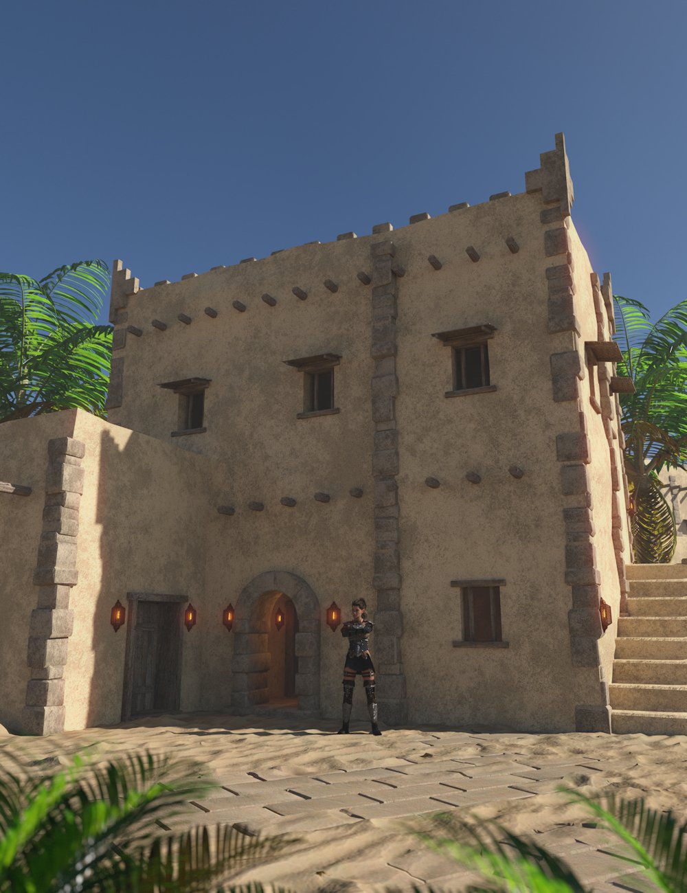 Arabian Houses 2 by: Enterables, 3D Models by Daz 3D