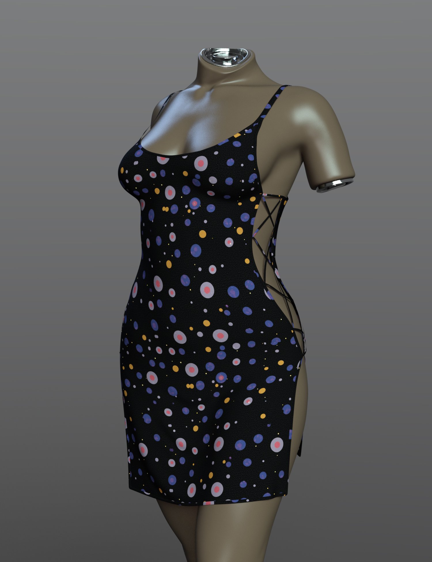 dForce SPR Temptation Pajamas for Genesis 9 by: Sprite, 3D Models by Daz 3D