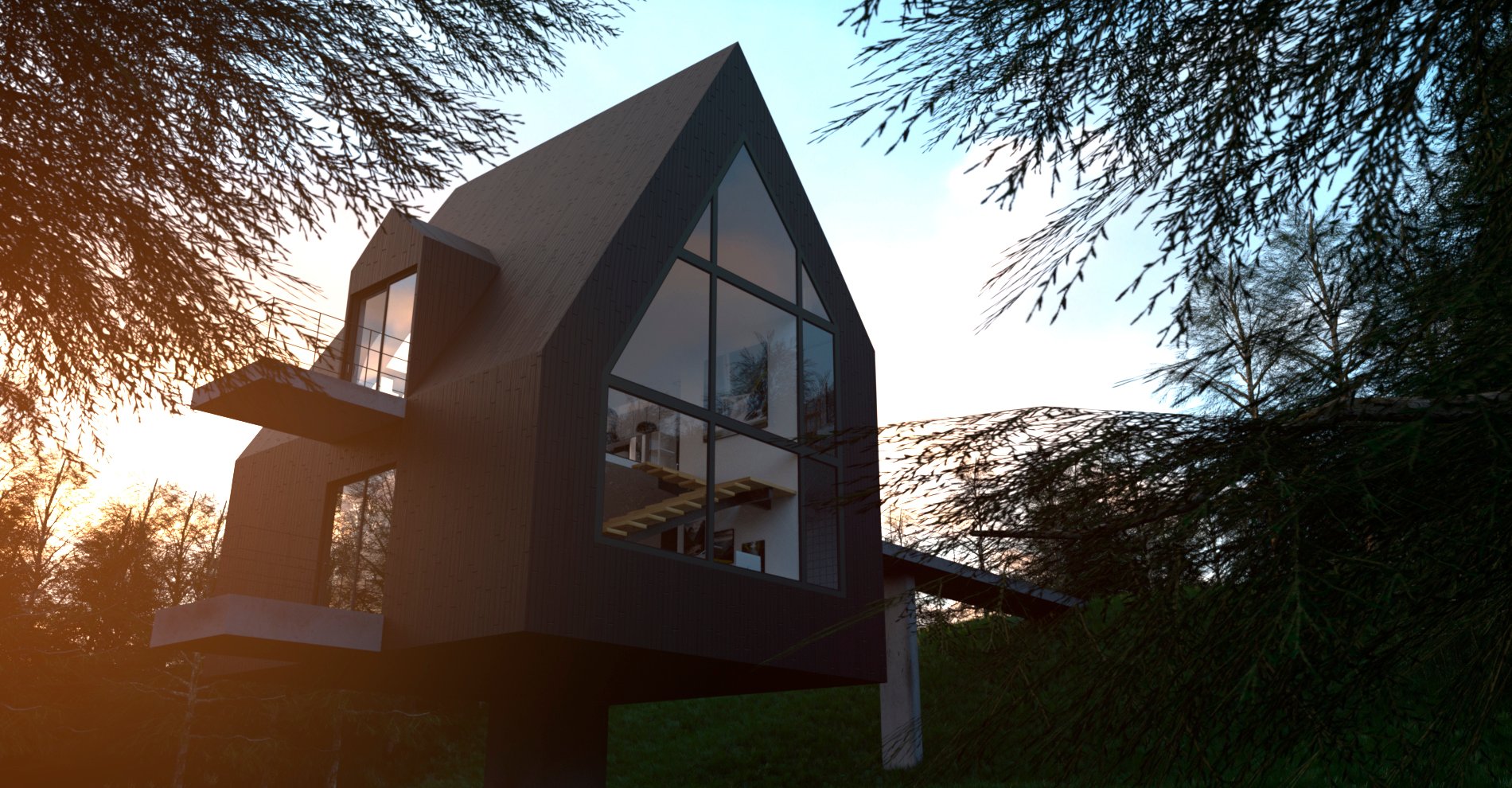 South-Eastern Hillside House