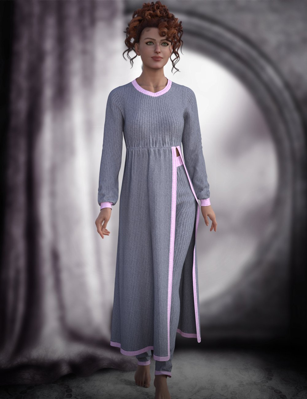 dForce Pyjamalicious for Genesis 9 and 8 Female by: ~Wolfie~, 3D Models by Daz 3D