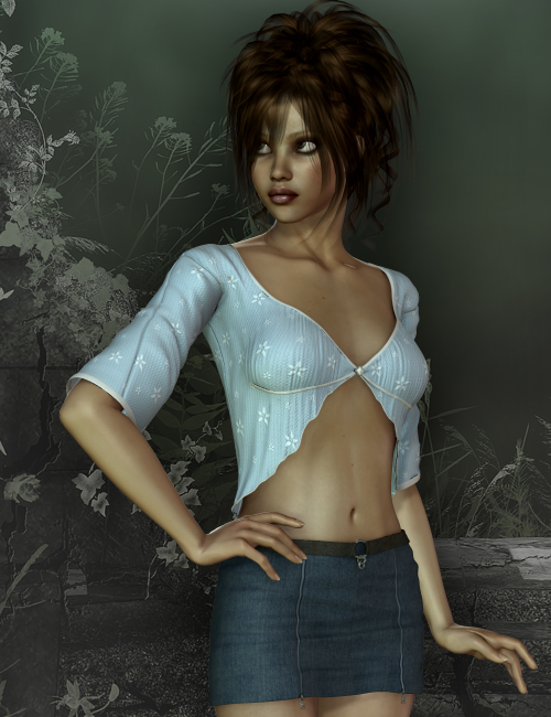 Textures for Winter Flower by: Sarsa, 3D Models by Daz 3D