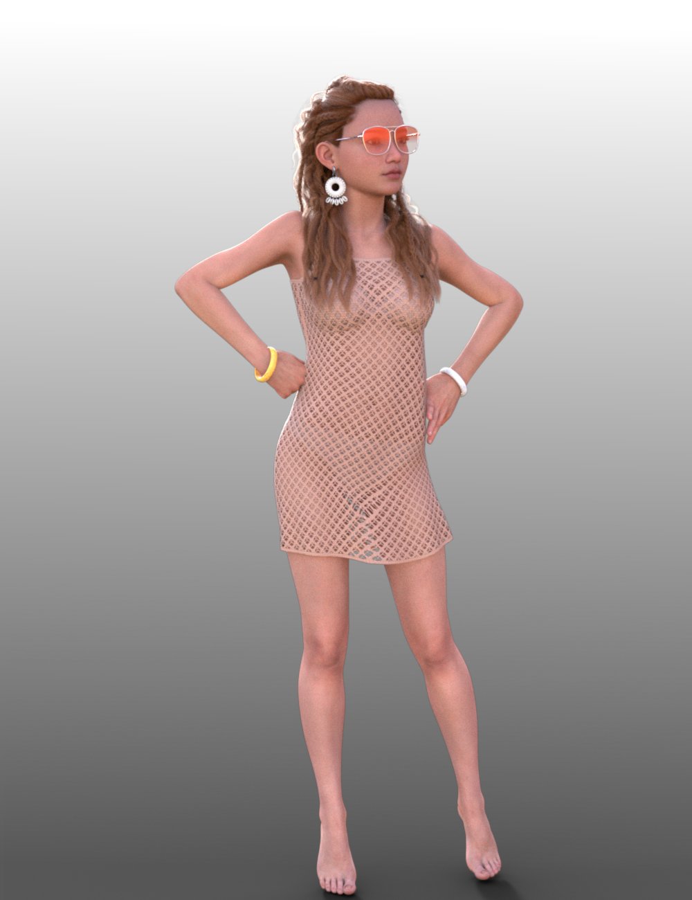 FG Beach Girl Outfit for Genesis 9 Feminine by: IronmanFugazi1968, 3D Models by Daz 3D