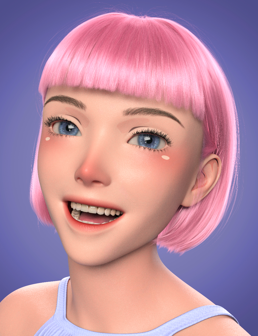 PBR Toon Skin by: Silas3D, 3D Models by Daz 3D