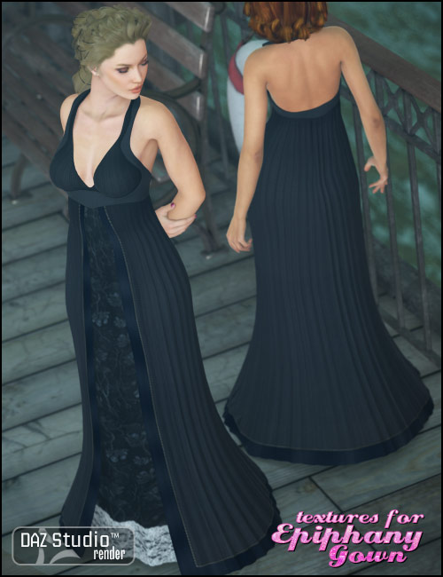 Textures for Epiphany Gown by: Sarsa, 3D Models by Daz 3D