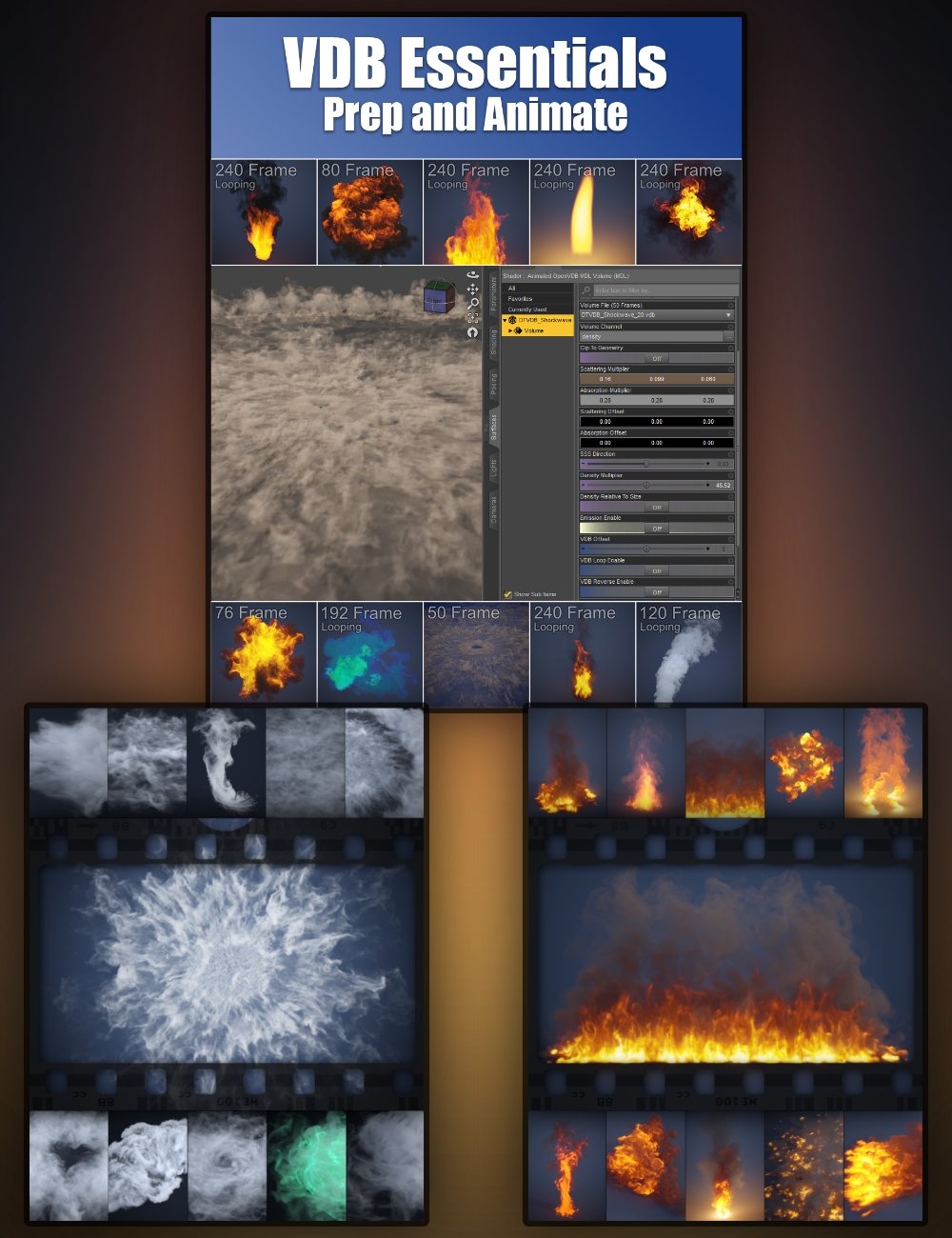 VDB Essentials - Prep and Animate Bundle by: Josh DarlingDimensionTheory, 3D Models by Daz 3D