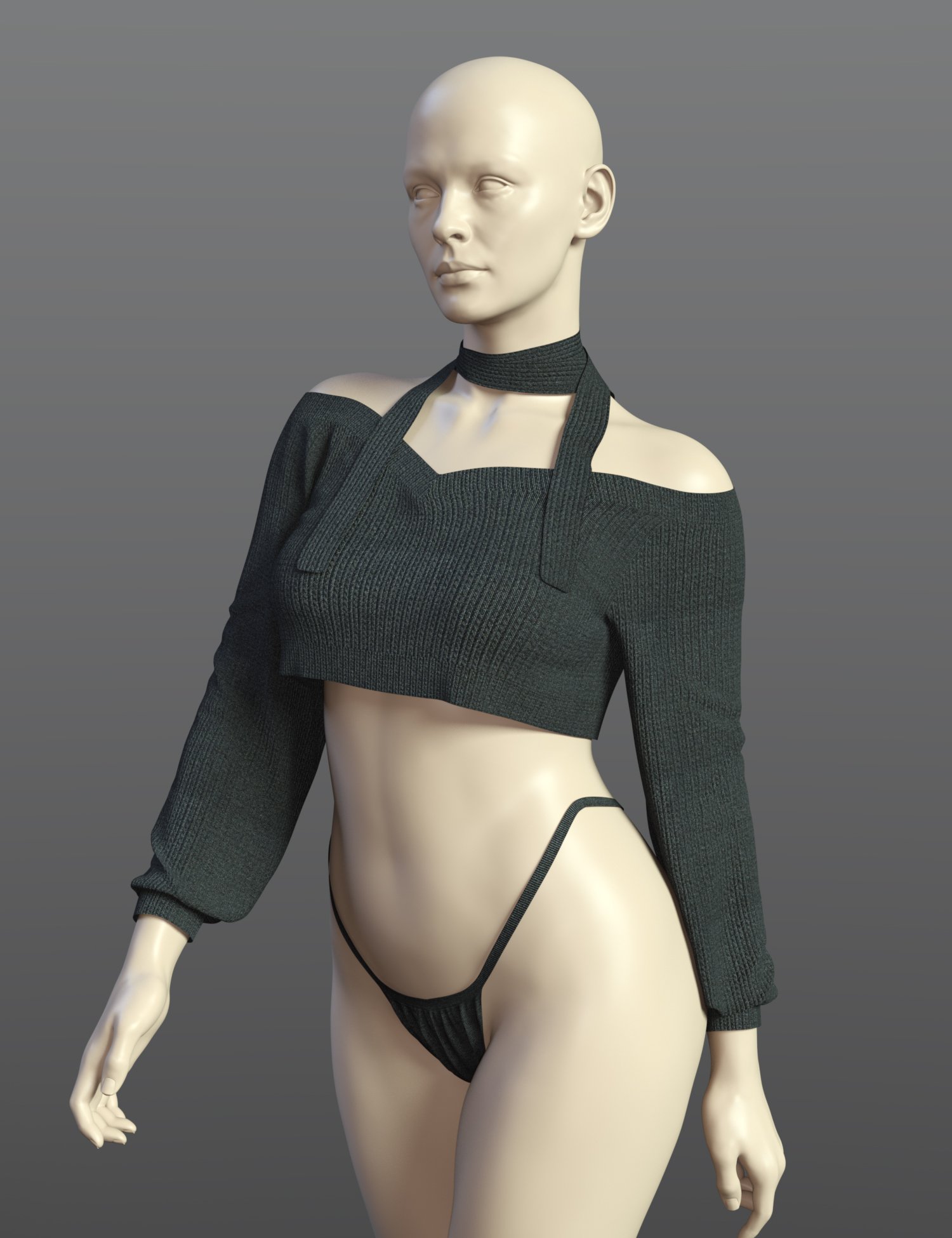 dForce SPR Strapless Suit for Genesis 9 by: Sprite, 3D Models by Daz 3D