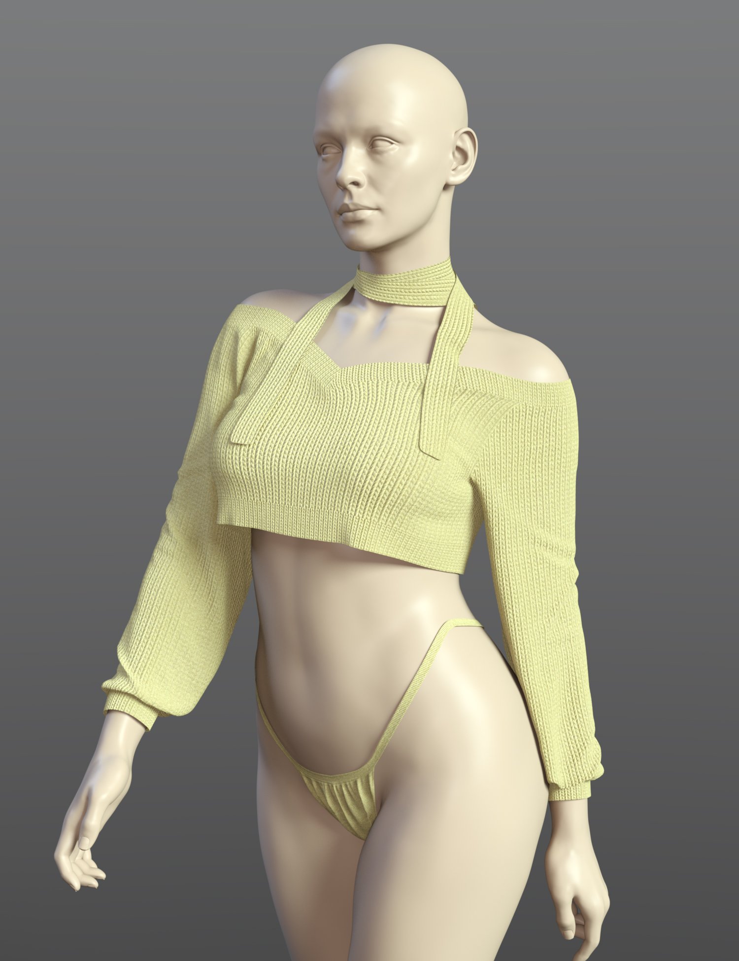 dForce SPR Strapless Suit for Genesis 9